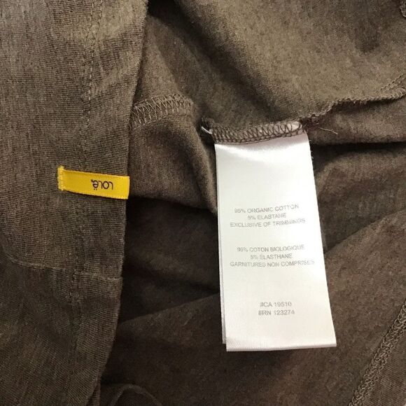 Lole Organic Cotton Dress Tan Eco Responsible Neutral Tone asymmetric XS - Picture 7 of 14